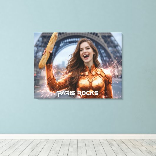 PARIS ROCKS CANVAS AFDRUK (Insitu (Houten vloer))