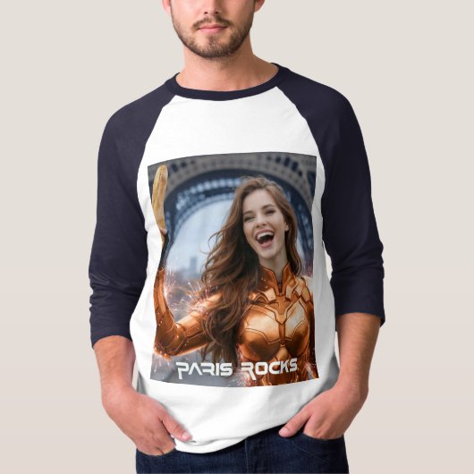 PARIS ROCKS T-SHIRT (Voorkant)