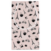 Paris Romance Patterned Klein Cadeauzakje (Achterkant)