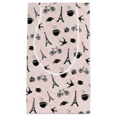 Paris Romance Patterned Klein Cadeauzakje (Voorkant)