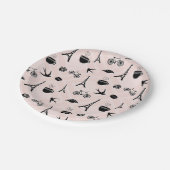 Paris Romance Patterned Papieren Bordje (Gekanteld)