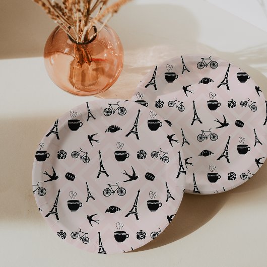 Paris Romance Patterned Papieren Bordje