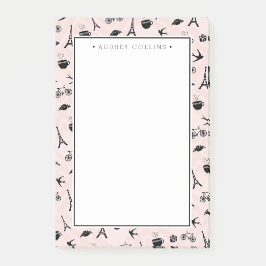 Paris Romance Patterned Post-it® Notes (Voorkant)