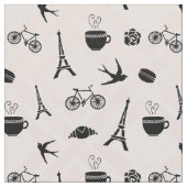 Paris Romance Patterned Stof (Close Up)