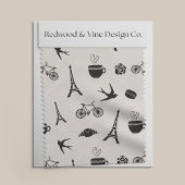 Paris Romance Patterned Stof