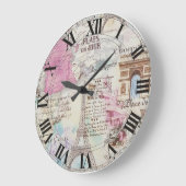 Paris-ronde acrylwandklok grote klok (Hoek)