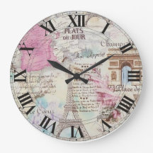 Paris-ronde acrylwandklok