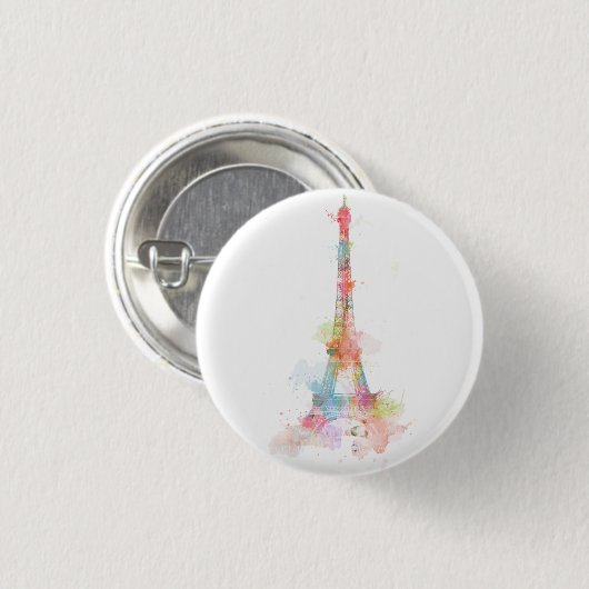 Paris Ronde Button 3,2 Cm (Voorkant /achterkant)