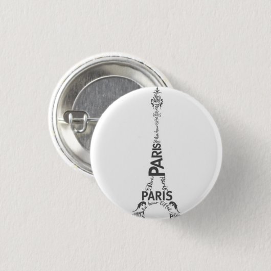 Paris Ronde Button 3,2 Cm (Voorkant /achterkant)