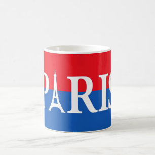 Paris - Rood & Blauw koffiekopje Koffiemok