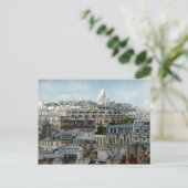 Paris Rooftops en Sacre Coeur Briefkaart (Staand voorkant)