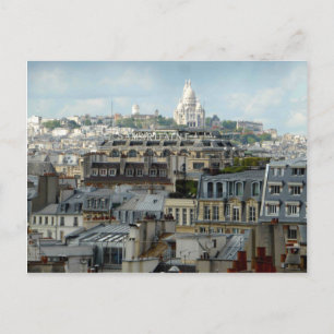 Paris Rooftops en Sacre Coeur Briefkaart