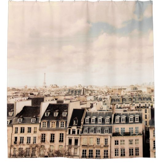 Paris Rooftops Scene | Douchegordijn (Voorkant)