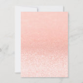 Paris Roos Gold Glitter Lights Sweet 16 Bedankkaart (Achterkant)