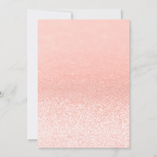 Paris Roos Gold Glitter Lights Sweet 16 Kaart (Achterkant)