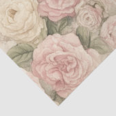 Paris Rose Brieven Vintage Decoupage Tissuepapier (Detail)