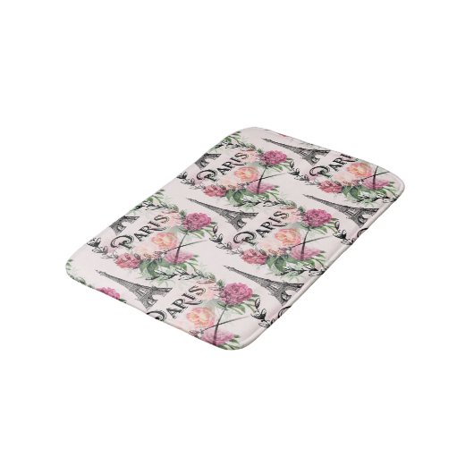 Paris  Roses Bath Rug Badmat (Gekanteld)