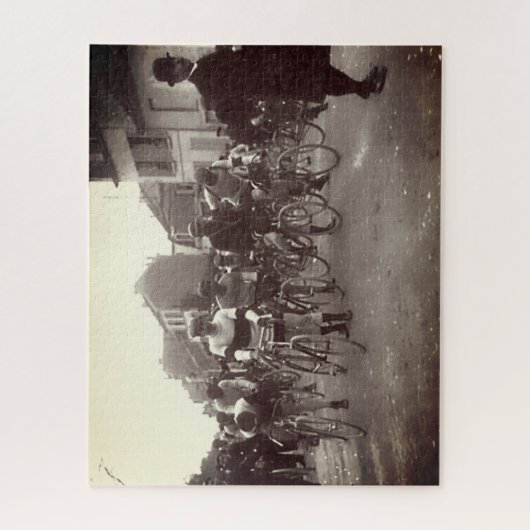 Paris-Roubaix Fietserij Startlijn 1908 Legpuzzel (Verticaal)