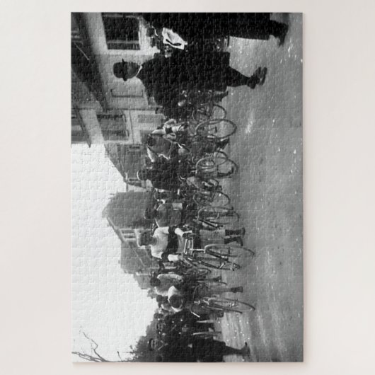 Paris-Roubaix Fietserij Startlijn 1908 Legpuzzel (Verticaal)