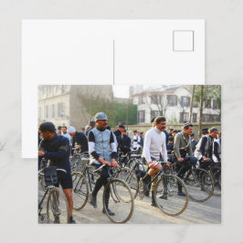 Paris-Roubaix wielerwedstrijd 1907 Kleur Redux Briefkaart