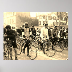 Paris-Roubaix Wielerwedstrijd 1907 Kleur Redux Poster