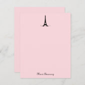 Paris roze - Bedankt voor je briefkaarten (Voorkant / Achterkant)