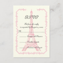 Paris roze Eiffeltoren bestemming bruiloft RSVP