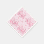 Paris Roze Papier Servet (Hoek)