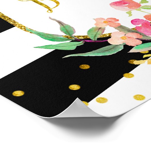 Paris roze romantisch welkomstteken poster (Hoek)