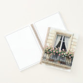 Paris Rozen Balkon Aquarel Notitieboek (Binnen)