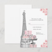 Paris RSVP Kaartje (Voorkant / Achterkant)
