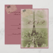 Paris Rsvp Kaartje (Voorkant / Achterkant)