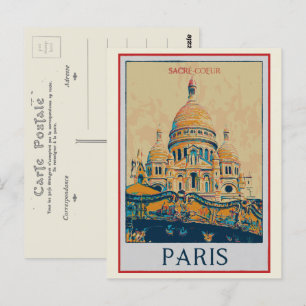 Paris Sacré Coeur afbeelding Frankrijk Briefkaart