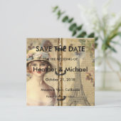 Paris Save the Date Bruiloft (Staand voorkant)