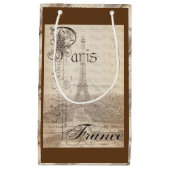 Paris Scenery Gift Bag Klein Cadeauzakje (Voorkant)