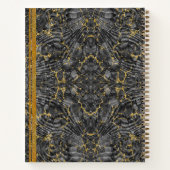 Paris Script Calligrafie Vintage Marmeren met Goud Notitieboek (Achterkant)