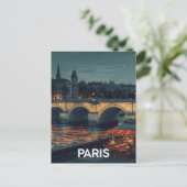 Paris Seine Briefkaart (Staand voorkant)