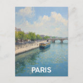 Paris Seine Briefkaart (Voorkant)