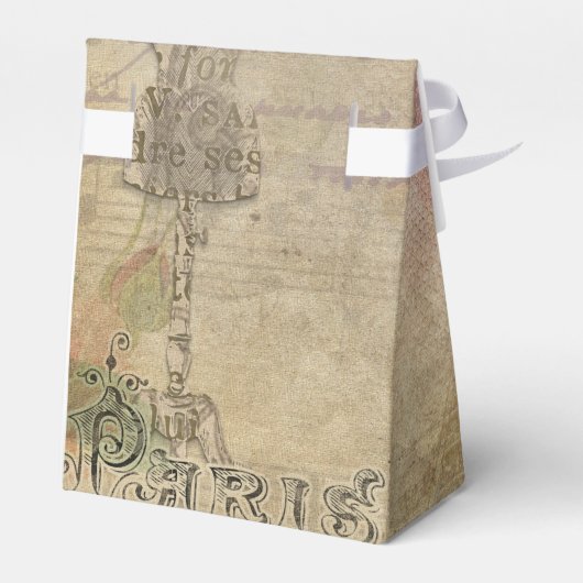  Paris Shabby Chic Bruiloft Party Favor Bedankdoosjes (Achterkant)