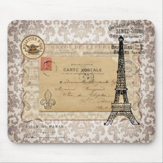 Paris  Shabby Chic Eiffel Tower Muismat