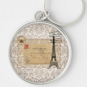 Paris  Shabby Chic Eiffel Tower Sleutelhanger