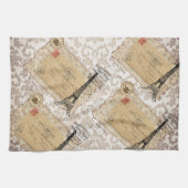 Paris  Shabby Chic Eiffel Tower Theedoek (Horizontaal)