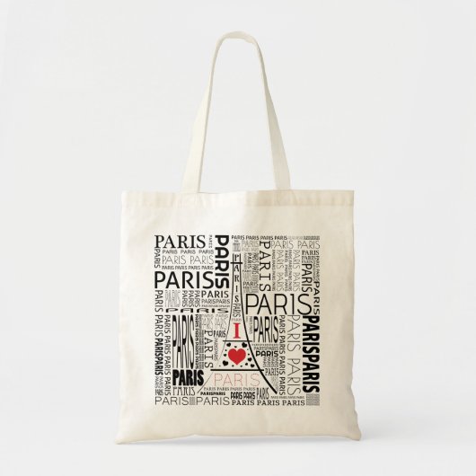 Paris Shopping Bag Tote Bag (Voorkant)