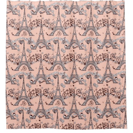 Paris Shower Curtain Douchegordijn (Voorkant)