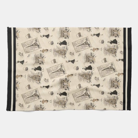 Paris Sights 1 Theedoek (Horizontaal)