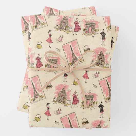 Paris Sights 2 Inpakpapier Vel (In situ)