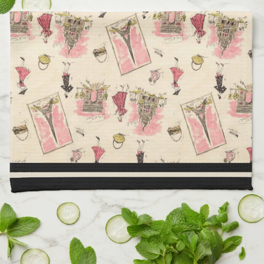 Paris Sights 2 Theedoek (Gevouwen)