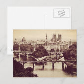 Paris  Sights Briefkaart (Voorkant / Achterkant)