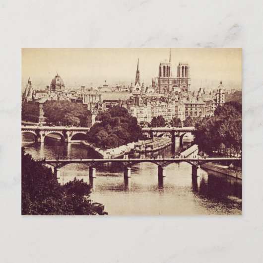 Paris  Sights Briefkaart (Voorkant)