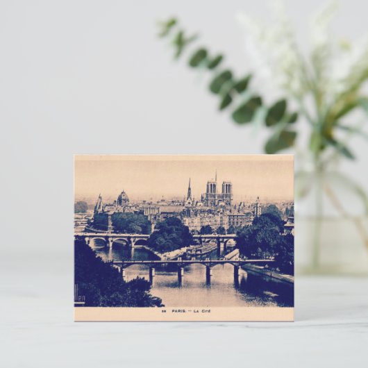 Paris  Sights Briefkaart (Staand voorkant)